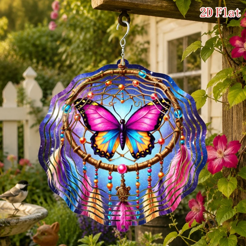 CIFbuy Wind Spinner 360 Degree Rotating Hook Kaleidoscope Garden Decor Outdoor Yard Patio Ornament