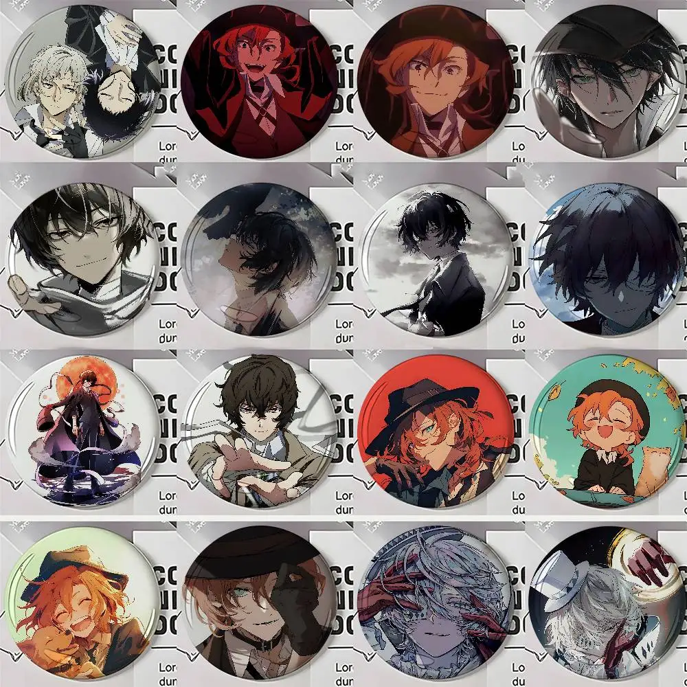 

Amine B-Bungo S-Stray Dogs Badges Button PinsBrooch Creative Funny Quotes Badge Clothes Backpack Jewelry Gift For Kids Friends