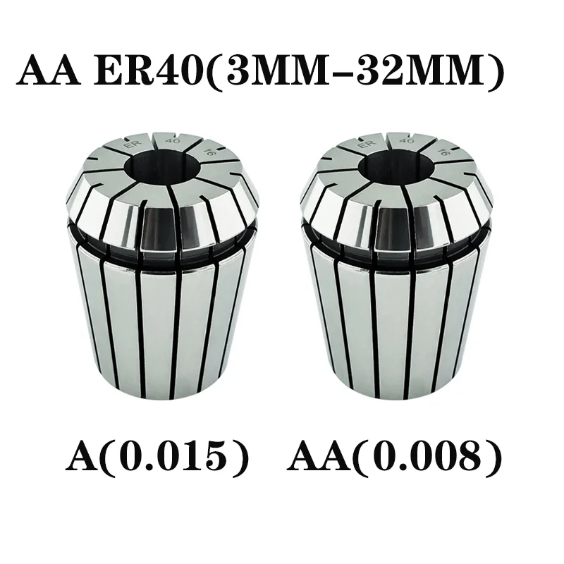 

ER40 Collet AA ER Colle Chuck T Precision 0.008 1mm-32mm ER40 Spring Collet High Precision Collet Er40 Chuckt Set