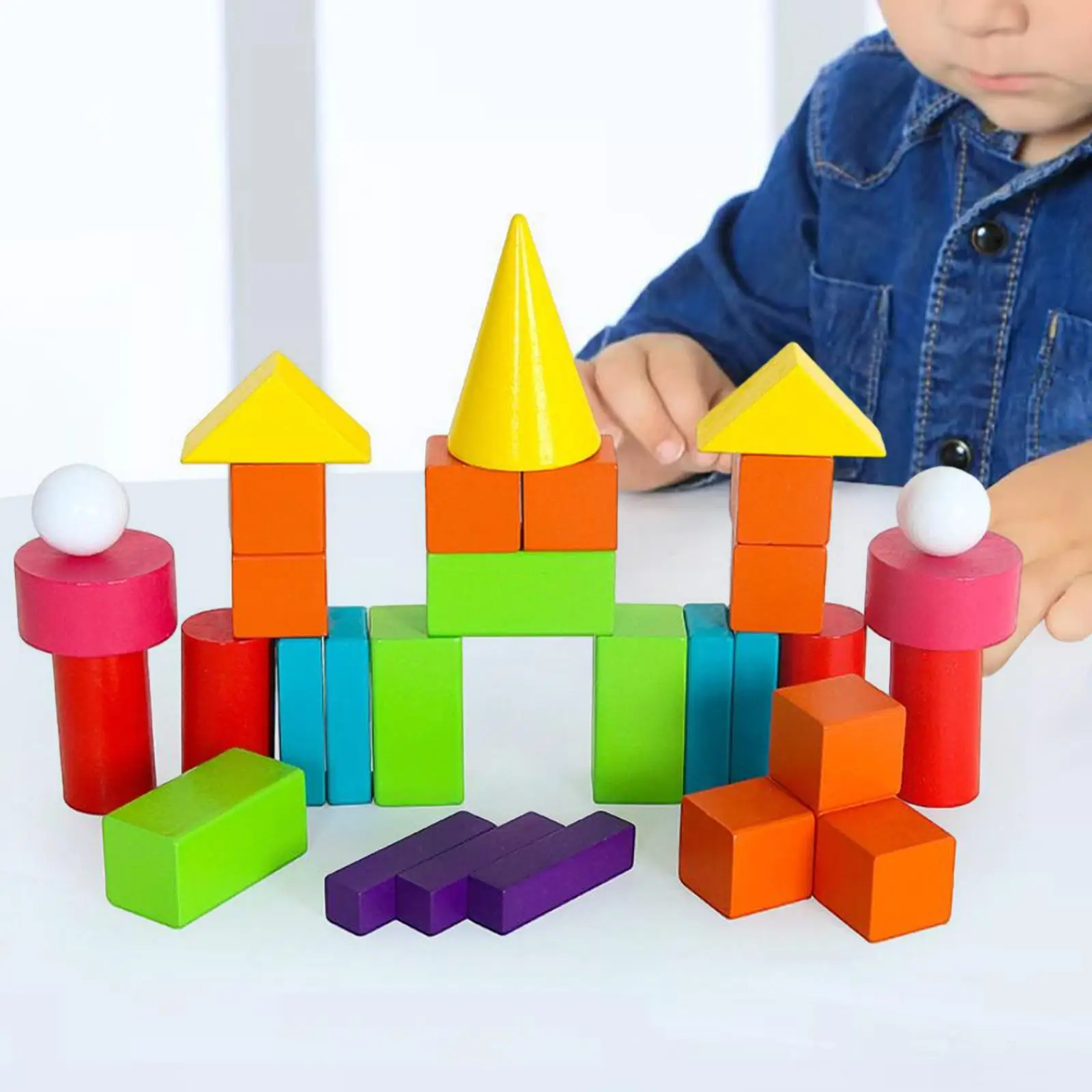 

Geometric Solids 3D Shapes Set Educational Toy Stem Toys for Math 3D Shapes for Teaching Geometry Set for Children Classroom