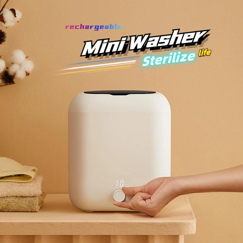 

5L Pluggable and Rechargeable for Wireless Use Mini Washing Machine For Socks Portable Small Laundriy Washer For Underwear Panty