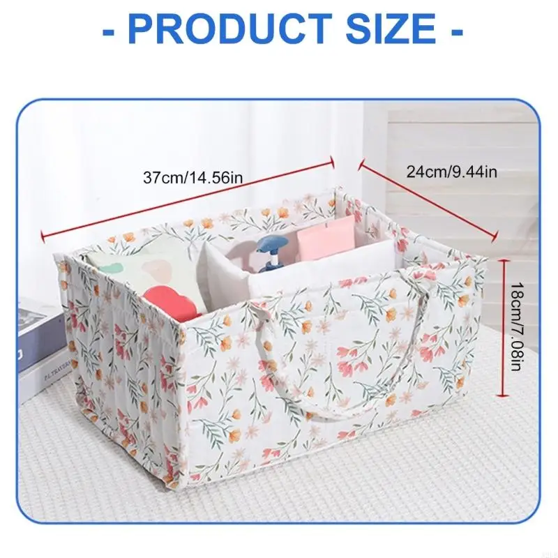 Compact Baby Cloth Diaper Holder With Portable Design And Stylish Prints A2UB