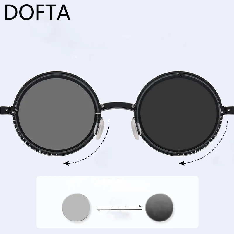 DOFTA New Rotating Adjustable Color Changing Sunglasses ND Lens Sunglasses Polarized High Transmittance UV Resistant Sunglasses