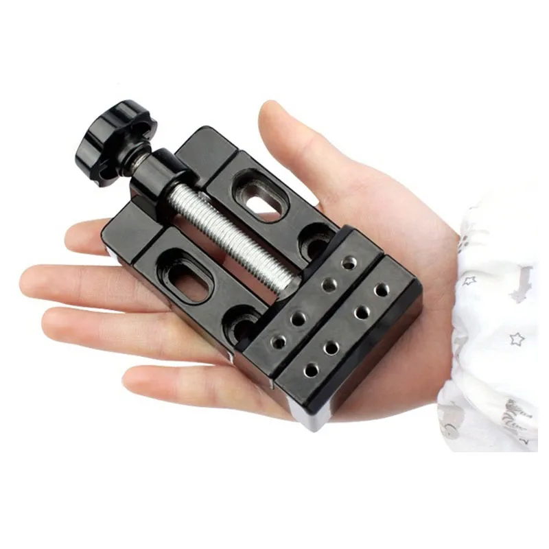 LY DIY Mini Jaw Bench Clamp Drill Press Vice Parallel Table Flat Vise New Style 57mm Adjustable for CNC Carving Machine