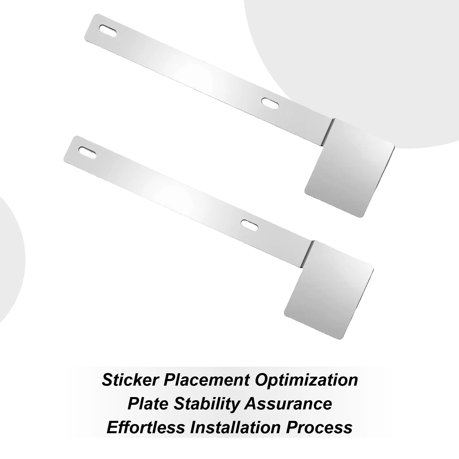 

License Plate Bracket 2 Pieces Anti-Rust Shock-Absorbing Car Accessories Vertical License Sticker Bracket Mount For Car Truck