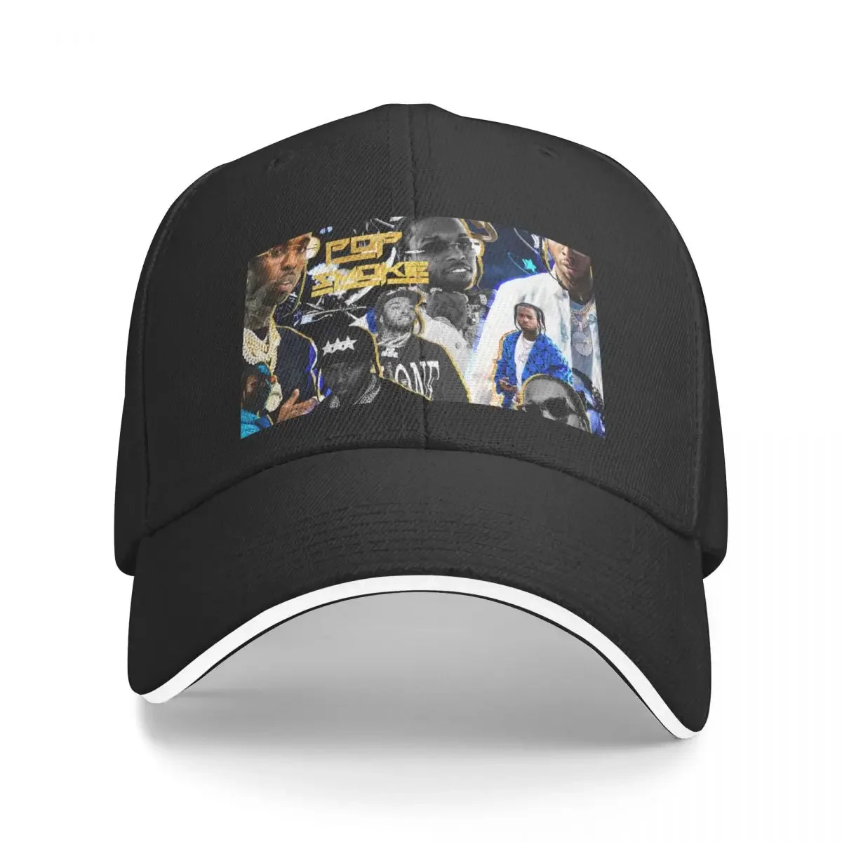 Woo | Shoot for the Stars Collage Baseball Cap Sunscreen Snapback Cap Anime Beach Bag Caps For Men Women's