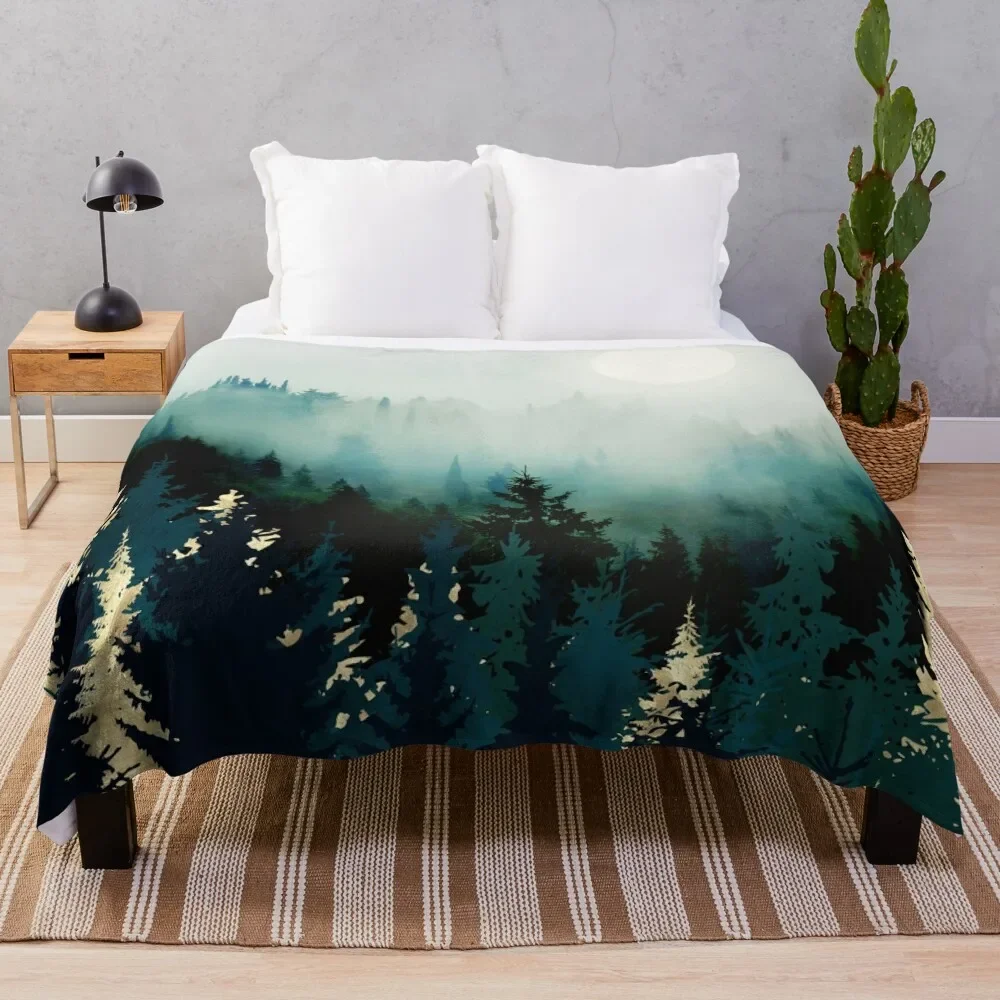 Forest Glow Throw Blanket Bed linens Hair Blankets For Baby Blankets