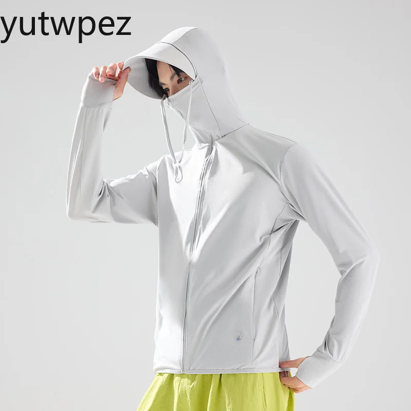 Outdoor Sports Shirt Running Protection Ice Silk Cool Feeling Sun Protection Lightweight UPF50+ UV Men Breathable Fishing Jacket view 3