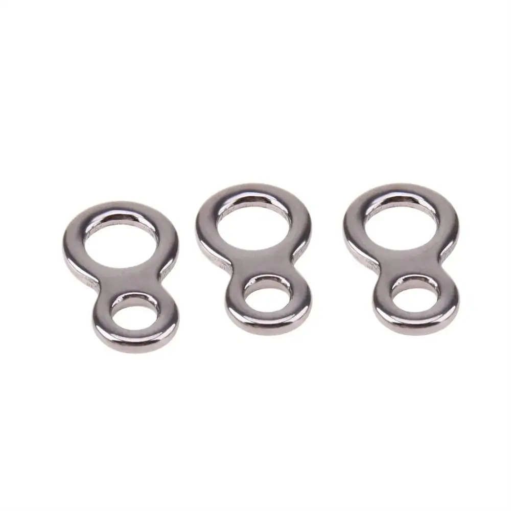 10Pcs Fishing Solid Ring Stainless Steel Sea Fishing Lures Connectors Jigging Rings Swivels Fishing Snap Accessories Tackle image 3
