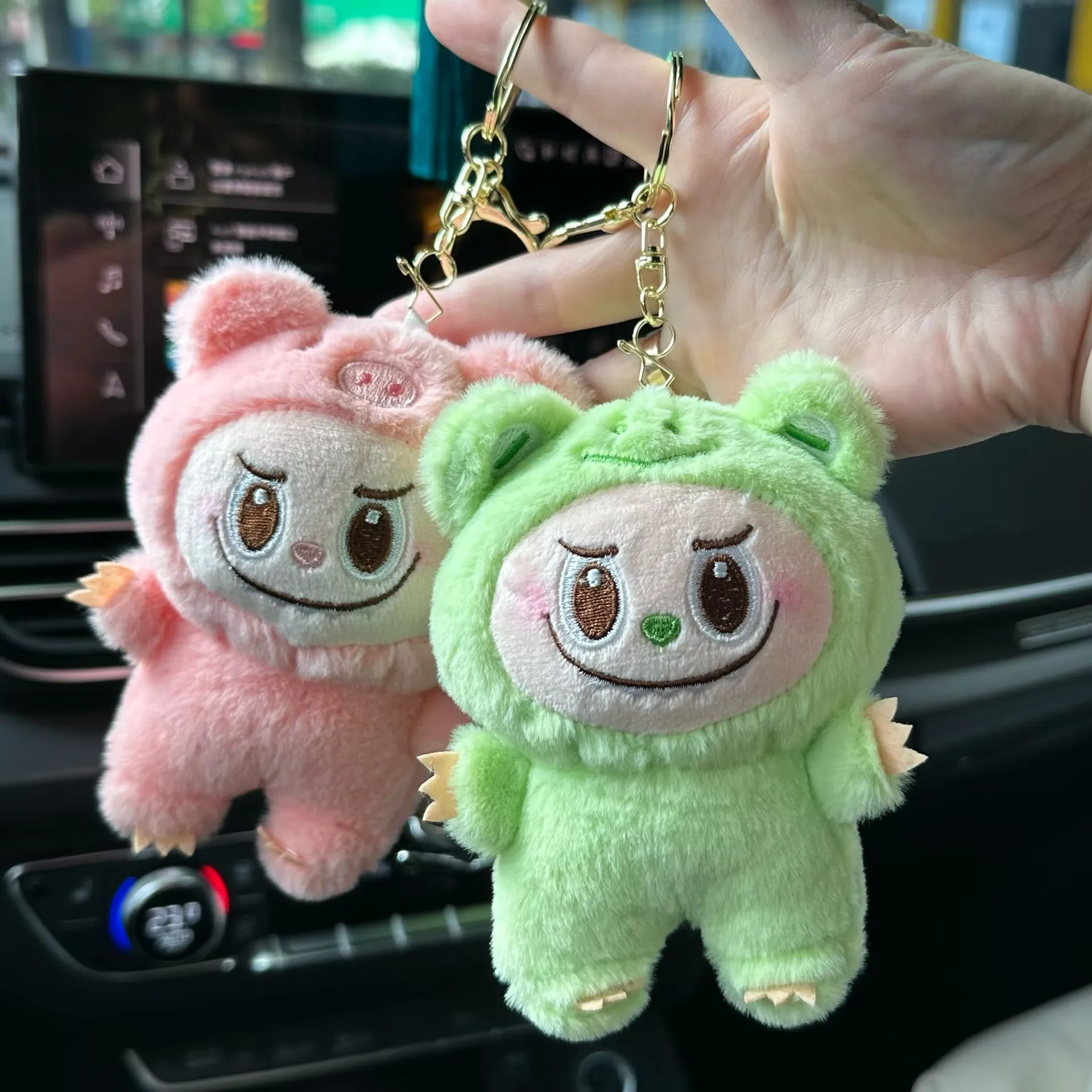 

New labubu character peripheral cross-dressing series keychain bag pendant student school bag decoration Christmas gift