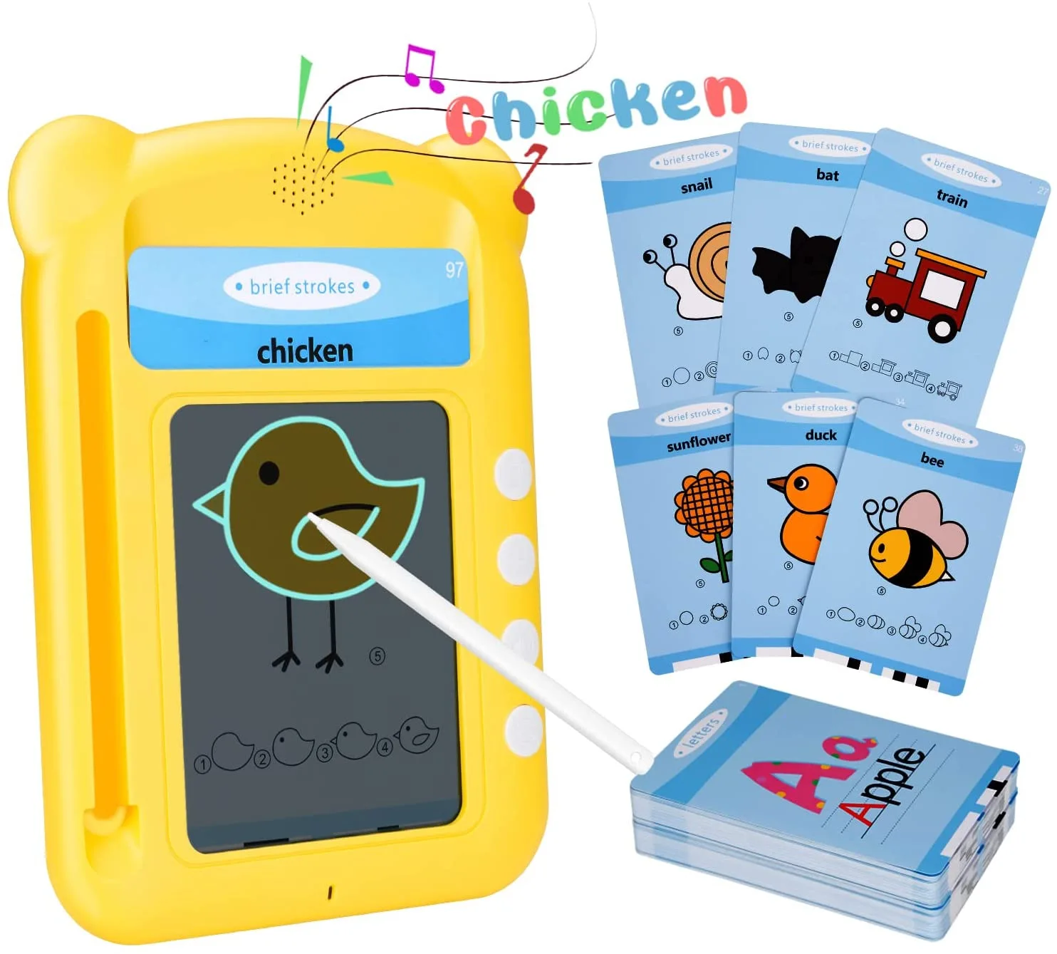 English Chinese Learning Word Read Voice Board Kid Language Write Flash Card Early Educate Toy Draw Machine For Toddler 1-4 Year