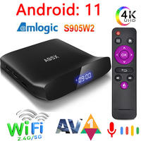 A95X W2 Android 11 Smart TV Box A95X W2 Amlogic S905W2 4GB 64GB 2.4G& 5G Wifi 4K BT5.0 HD Media Player 2GB 16GB A95XW2 tvbox