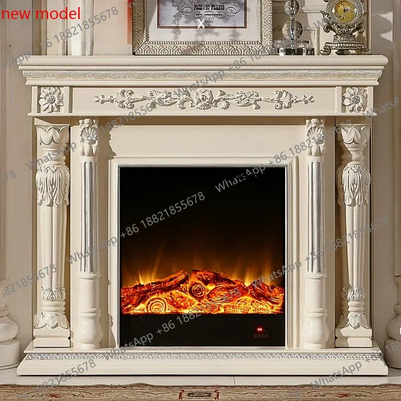 N138Fireplace European merican solid wood mantel, decorative cabinet 1.3/1 meters