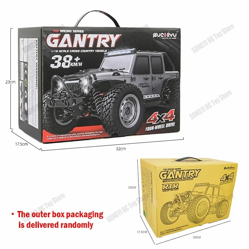 16103 Fast Rc Cars 50km/h 1/16 Off Road 4 Wheel Drive with LED 2.4G Waterproof Remote Control Monster Truck for Adults and Kids