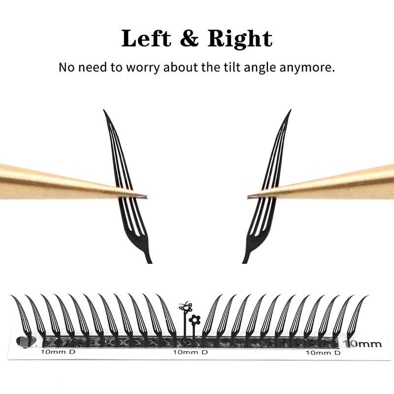 Winky Beauty – faux cils en flocons Super fins, Ultra naturels et volumineux, 3D bouclés, préfabriqués, sans grappes