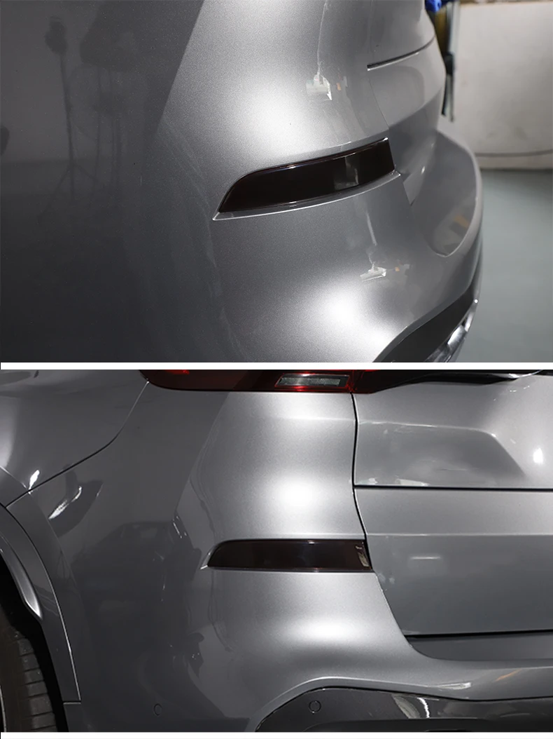 Für BMW X5 G05 2019 2020 2022 ABS Schwarz Auto Hinten Nebel Lampe Abdeckung Aufkleber Auto Außen Zubehör – Detail 4
