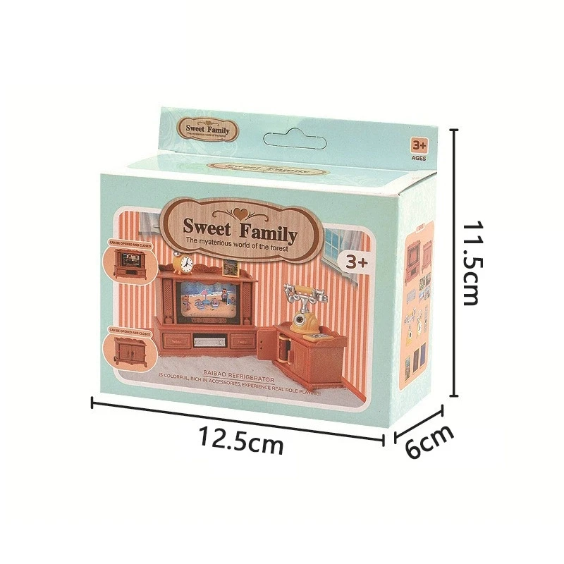 1:12 Кукольный домик, миниатюрный обеденный стол, стул, диван, чайный столик, ТВ-шкаф, набор, модель кукольной мебели, декор, микро-сцена, реквизит, игрушка