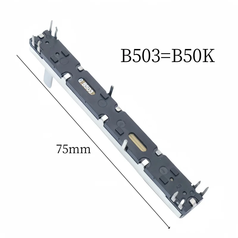 5pcs 75mm Straight Slide Potentiometer 8Pins A103 Double Fader A10K Soundcraft EFX8 Fader A10Kx2 image 6