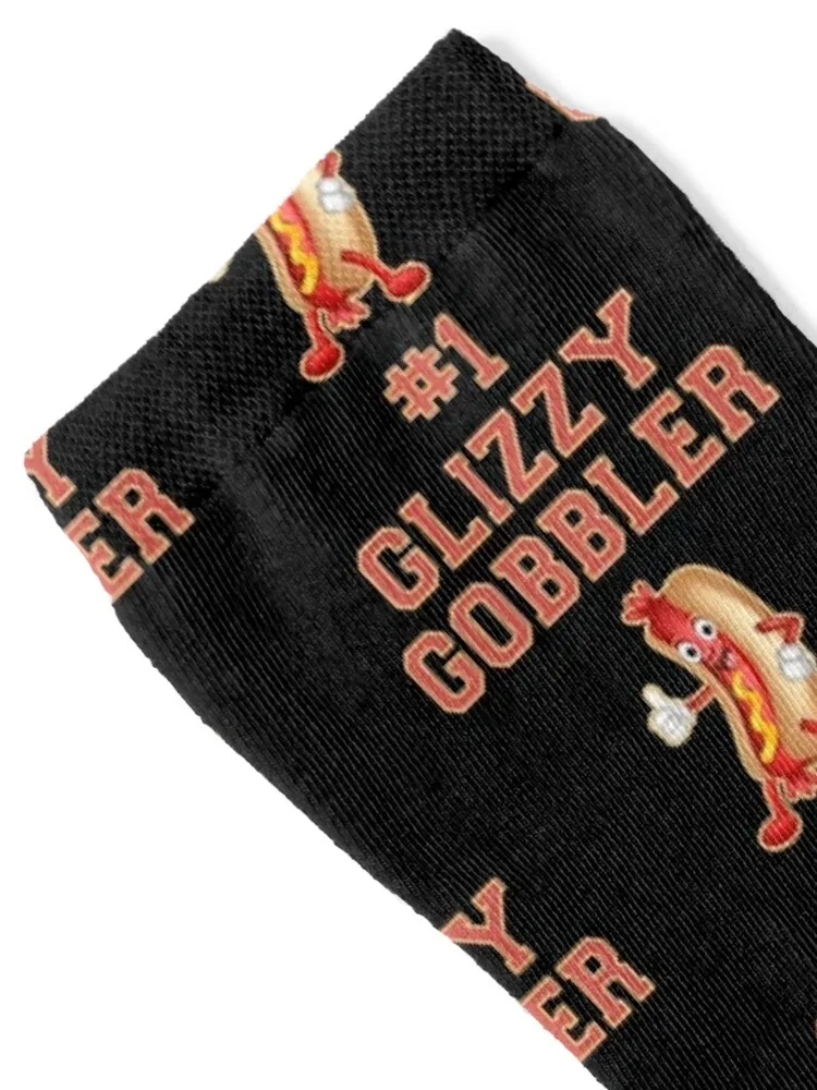 #1 Glizzy Gobbler Number One Hot Dog Weiner Eater Socks warm winter bright garter funny gift Socks Women\'s Men\'s