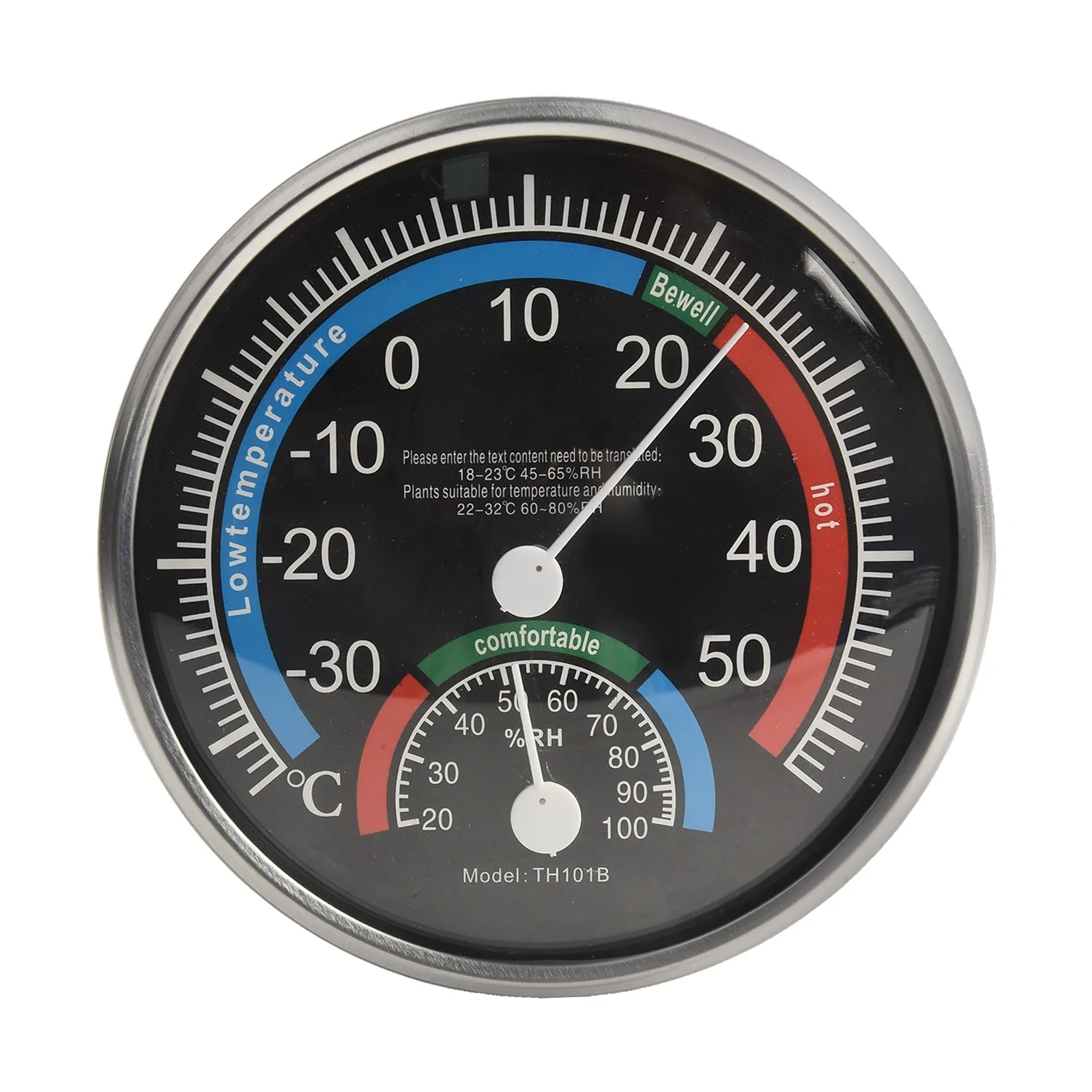Temperature and Humidity Meter Large Scale Display Suitable for Indoor Climate Monitoring White/Black/Blue Options
