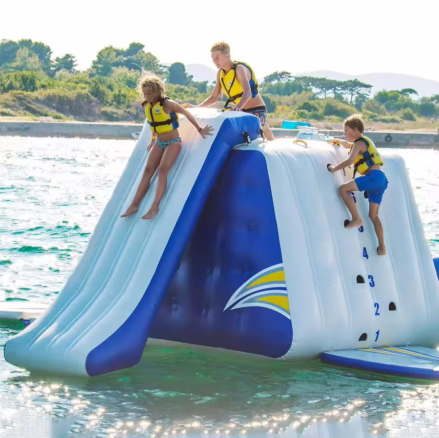 Wholesale Customizable Commercial Inflatable Triangle Water Slide, Durable Rock Climb Slide for Water Parks