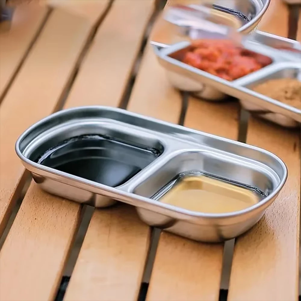 التخييم التوابل لوحة شواء أدوات المائدة صينية طبق توابل أطباق التوابل اللحوم المشوية أطباق توابل وعاء لوازم في الهواء الطلق