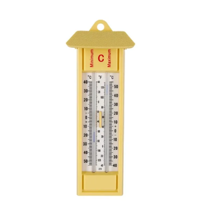 Greenhouse Thermometer with High and Low Temperature Memory, Temperature Extremes Recording for Aquaculture Use