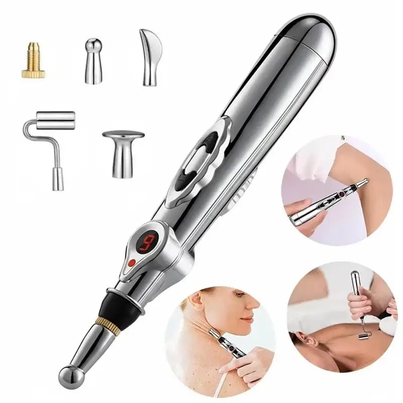 Electronic Acupuncture Massage Pen Acupuncture Point Pen Acupuncture Point Pen Meridian Therapy Pain Relief Energy Massage Tool