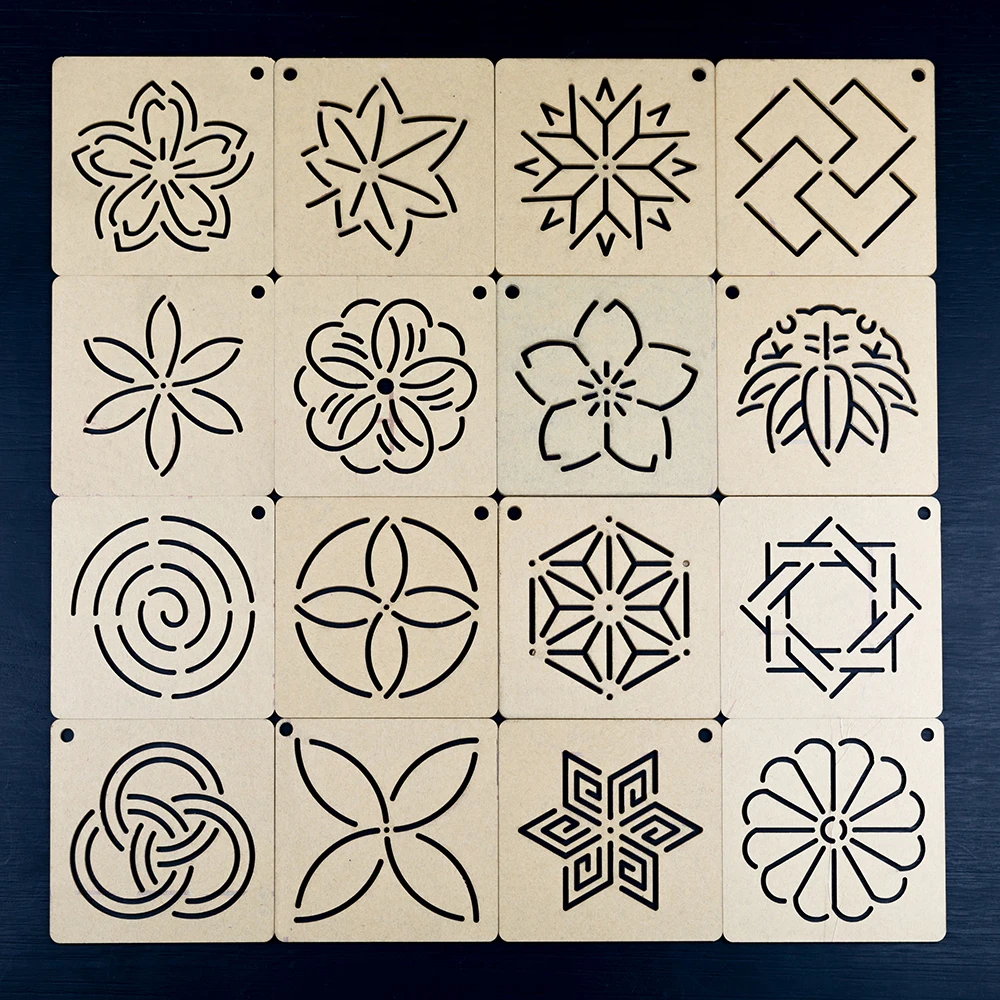 

Embroidery Template, Transparent Drawing Template 10 Cm Graphic Embroidery Coaster Tea Party Table Flag Zen Template