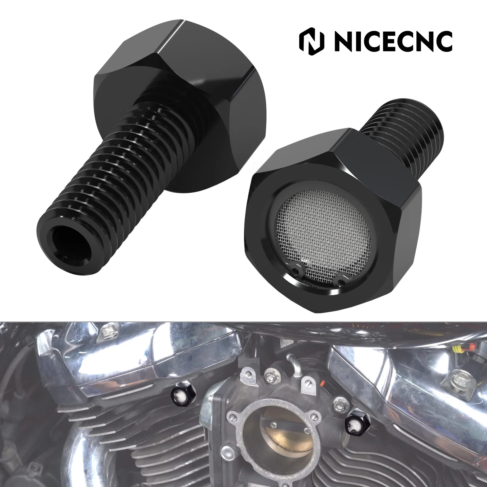Motorrad-Luftfilter-Entlüftungsschrauben für Harley Street Glide FLHX 2006–2023, Street Glide Special FLHXS Ultra Limited 2014–2024