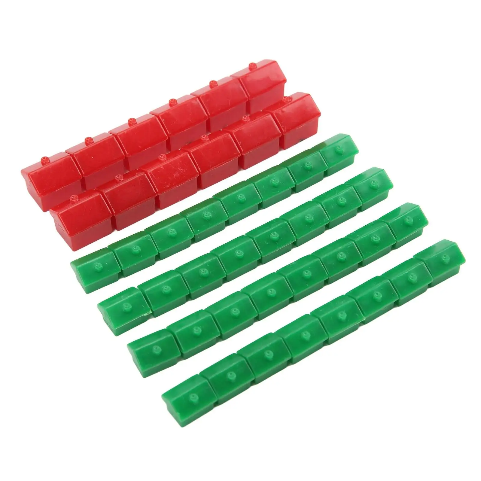 Plastic Hotel Game Replacement Pieces - Supplement Accessories for Board Games, Houses & Hotels