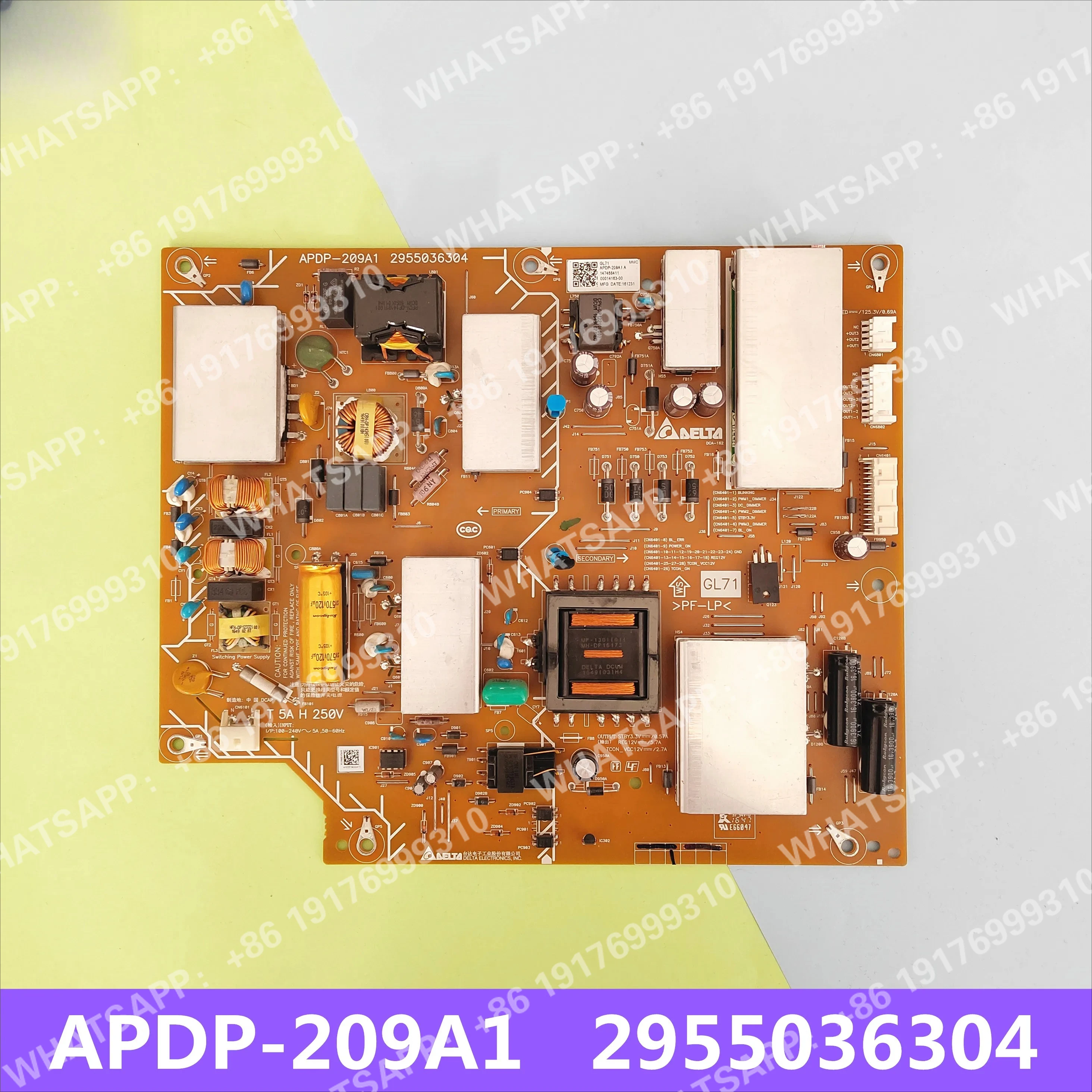 APDP-209A1 2955036304 1-474-684-11 Placa de alimentación para KD-55XE7096 KD-55X720E KD-55XE7077 KD-55XE7096 XBR-55X800E TV