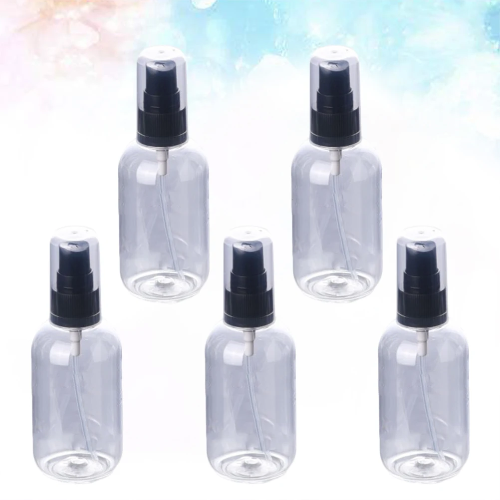 

5 pcs Colored Fine Mist Spray Bottle Refillable Reusable Leakproof Portable Mini Travel Sprayer For Perfume