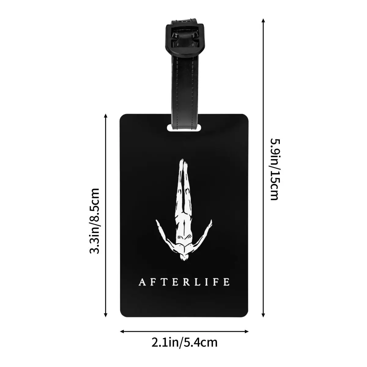 Afterlife Bagagem Tag para Malas, Privacidade Cover, Nome ID Card