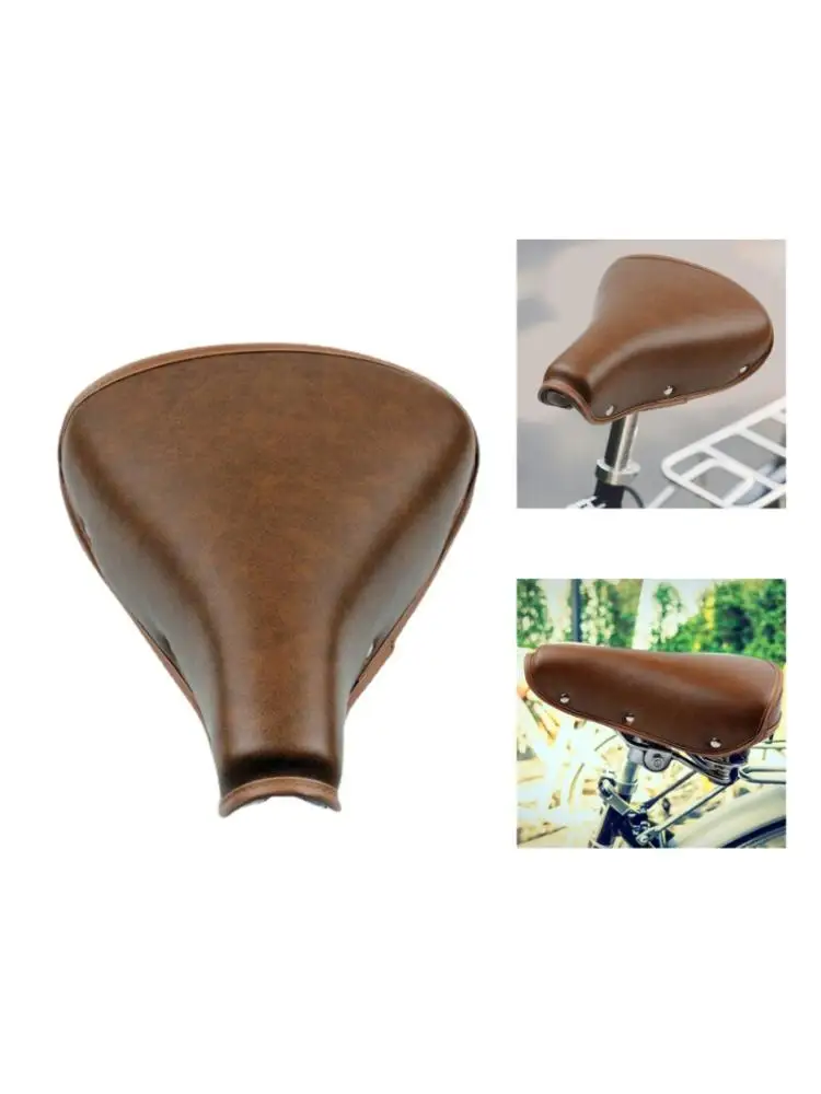 AliExpress U2JB Vintage Bicycles Saddles PU Leather Seats Pad Comfortable Seats Cushions