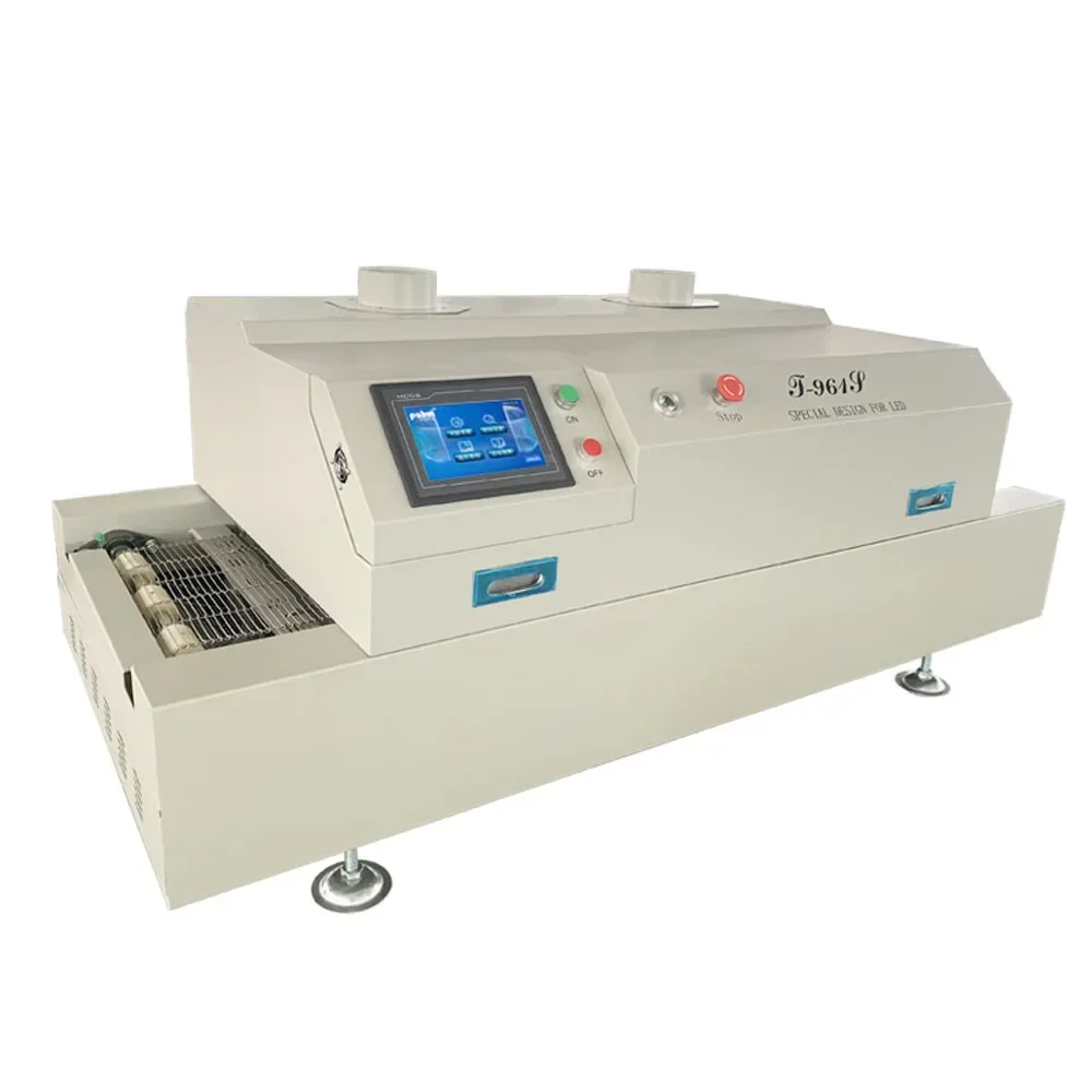 220V 1.1KW Infrared Welding Machine SMT Soldering Reflow Soldering Machine Six Temperature Zone T-961S