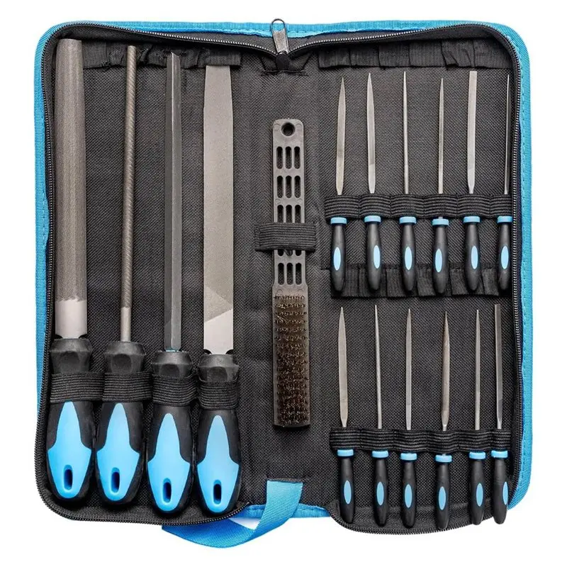 

Набор напильников AWAH Metal&Wood, 12 шт., из высокоуглеродистой стали, с полукруглой, круглой, треугольной и плоской формой, с футляром для хранения.