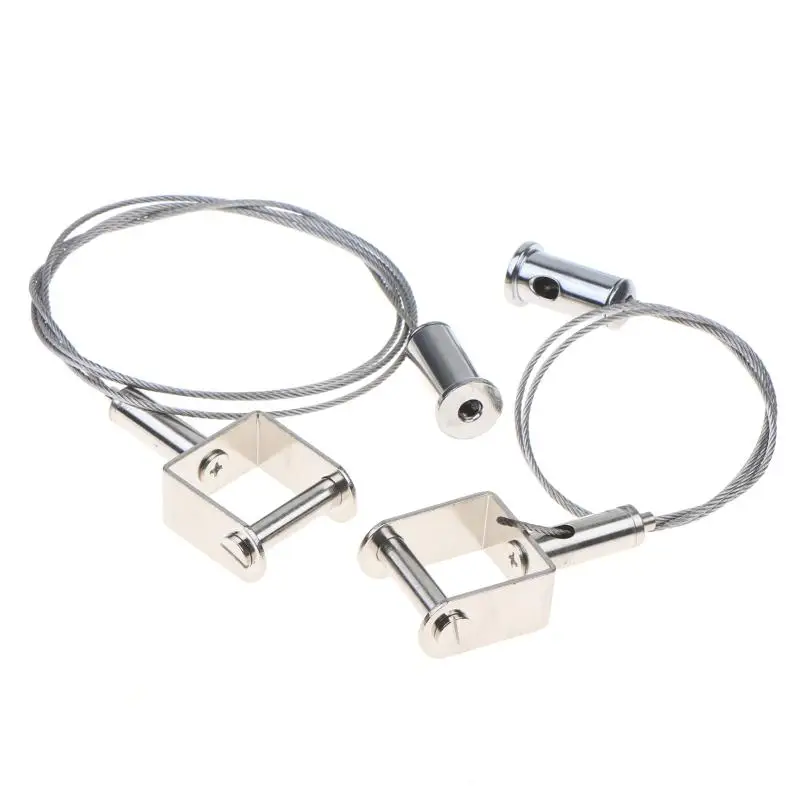 Drahtseil-Aufhängeschnalle, unsichtbarer Hängeclip, Lanyard-Schloss für Werbeschilder, 24 mm breite Klemme, geeignet für 20 mm Platten – Detail 3