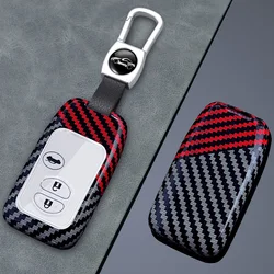 2 3 Buttons For Toyota Aqua RAV4 Land Cruiser Camry Prado Corolla Prius 2013 2014 Carbon Fiber Car Key Case Cover Keyring Holder