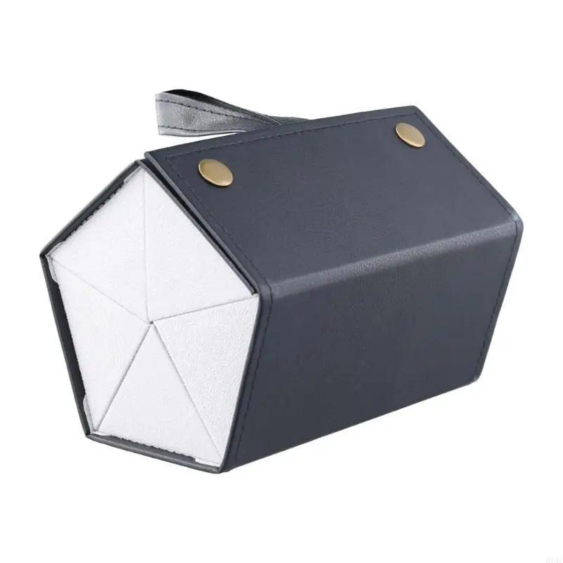 91AF 5 Slot Multiple Travel Sunglasses Storage Bag-PU Leather Hanging Storage Box