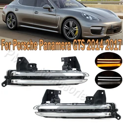 Car LED DRL Daytime Running Light Fog Lamp Turn Signal Lamp For Porsche Panamera GTS 2014 2015 2016 2017 97063108352 97063108452