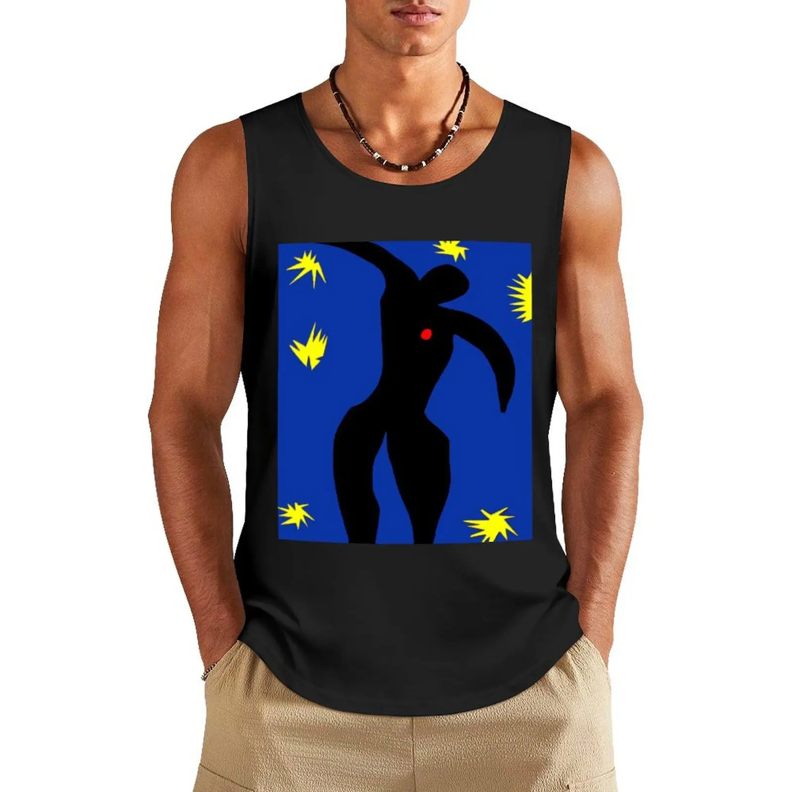 

Icarus ; Vintage Abstract Henri Matisse Print Tank Top bodybuilding t-shirt fitness clothing for men t-shirt for man Vests