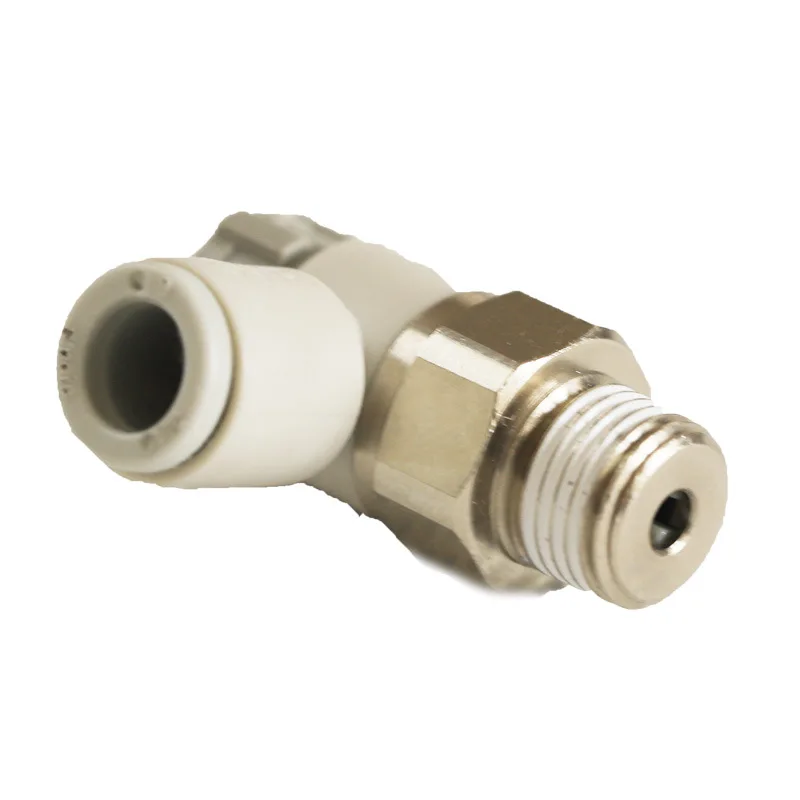 AS1201F AS2201F AS3201F Elbow Speed Control Valve Air Flow Regulator Gas Pneumatic Quick Fitting Connector