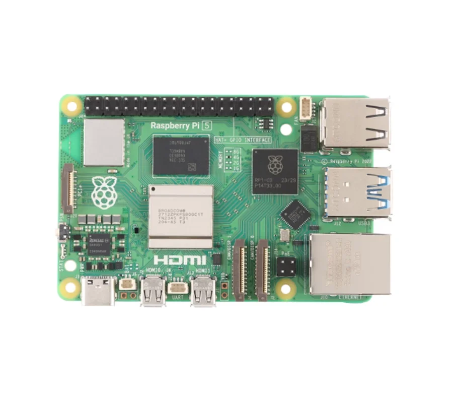 1PCS Raspberry Pi 5 Cortex-A76 Linux 4GB 8GB Arm Board Python programlama PCIe Gigabit Ethernet USB3.0