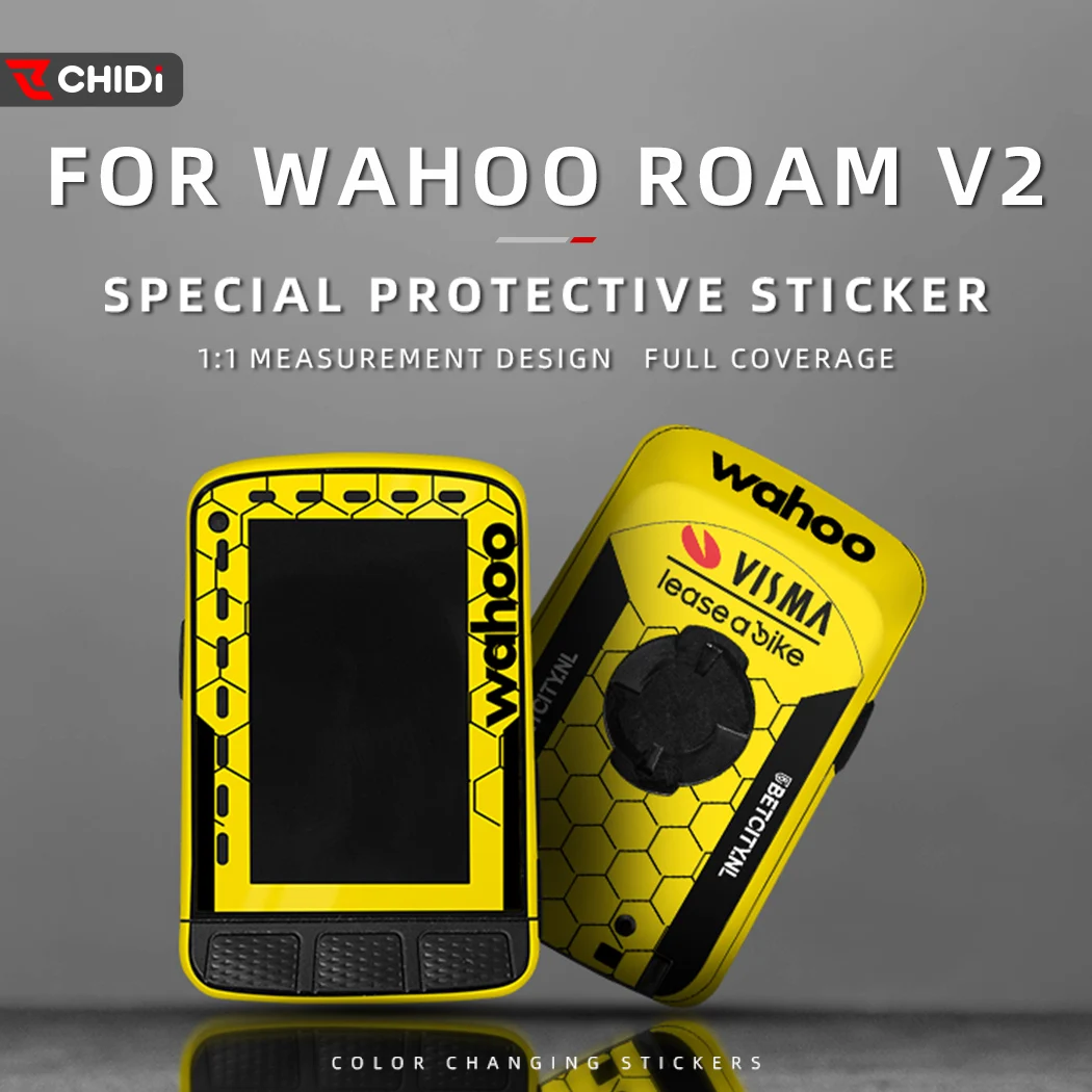 For Wahoo ELEMNT ROAM V2 Cycling Computer Decals Decorative Color Change Stickers Waterproof Wrap