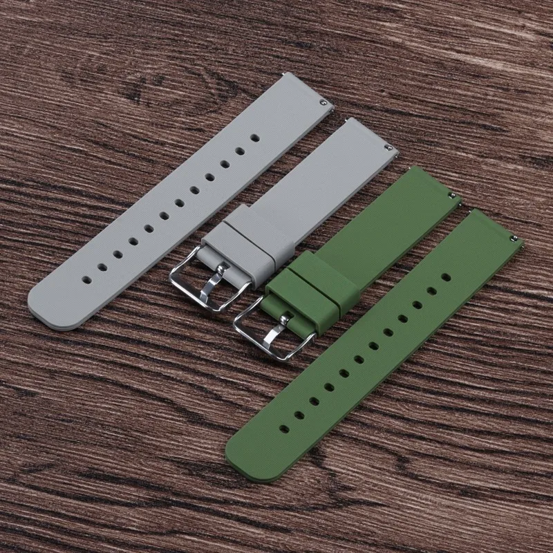 

18mm 20mm 22mm 24mm Quick Release Silicone Watch Strap Replacement for Women Men Universal Waterproof Sport Watch Bracelet