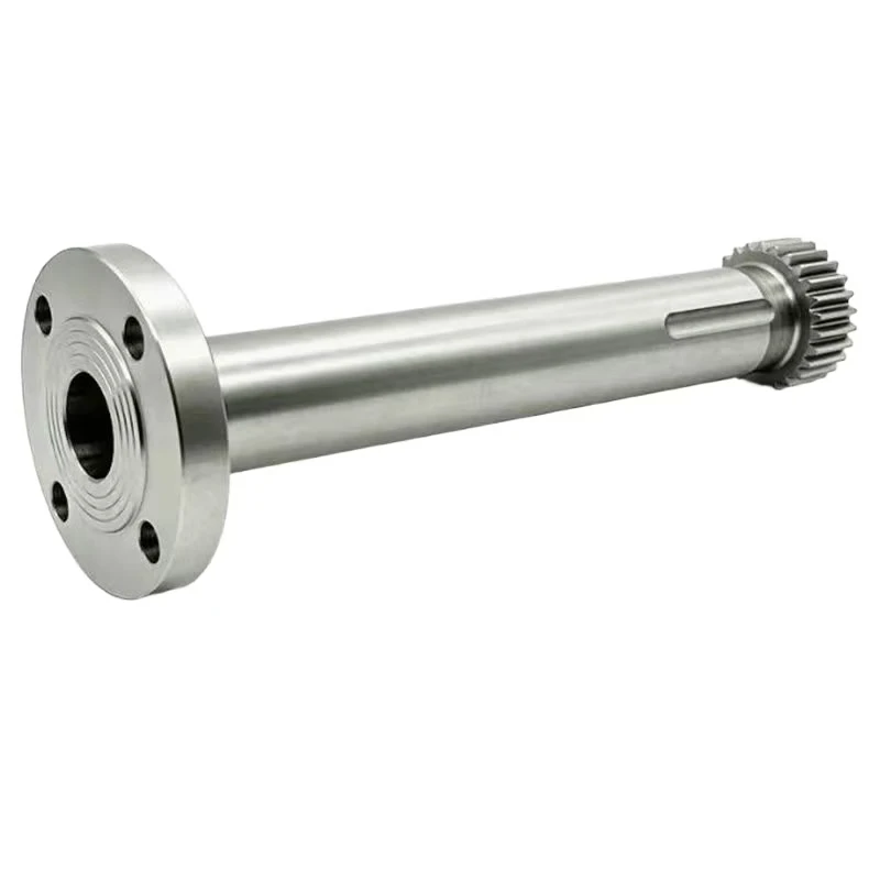 Stainless Steel Cnc Turning Part Precision Cnc Machining Parts Machining Service Stainless Steel Flanged Gear Shaft