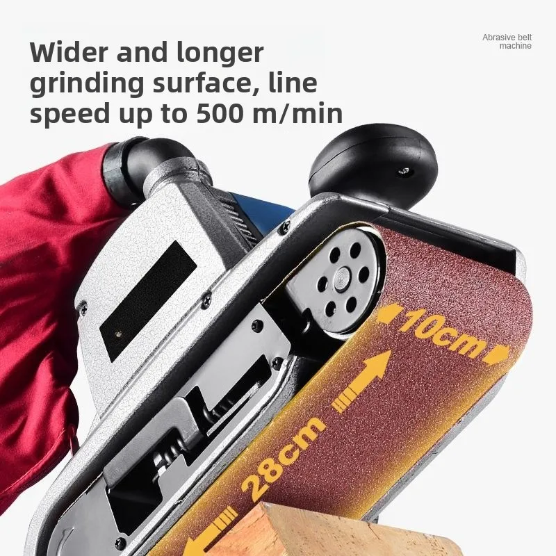 Premium High Power 4 Inch Belt Sander Portable Sander Woodworking Flat Sander Sand Mill Polishing Machine Durable