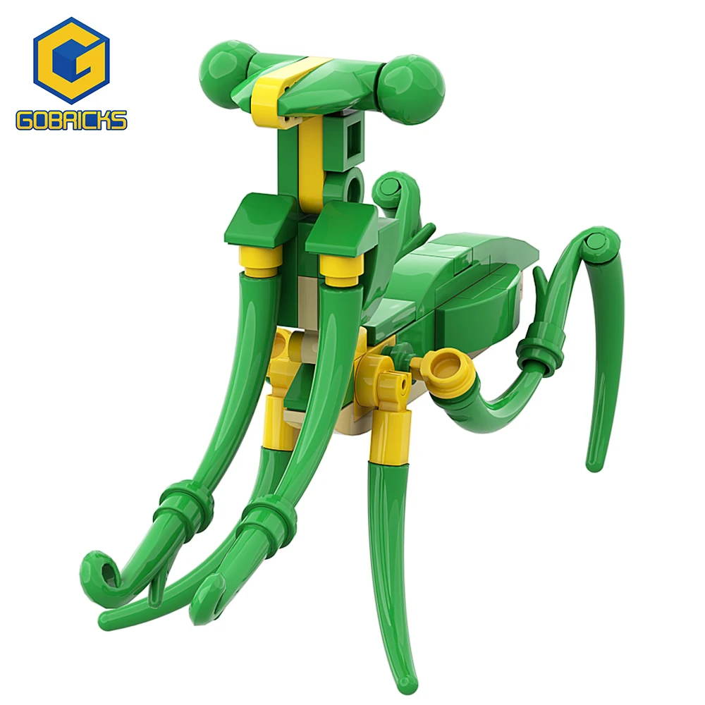 MOC Mantis Building Block Assemble DIY Animal Bricks Collection Education Model For Children Birthday Gift