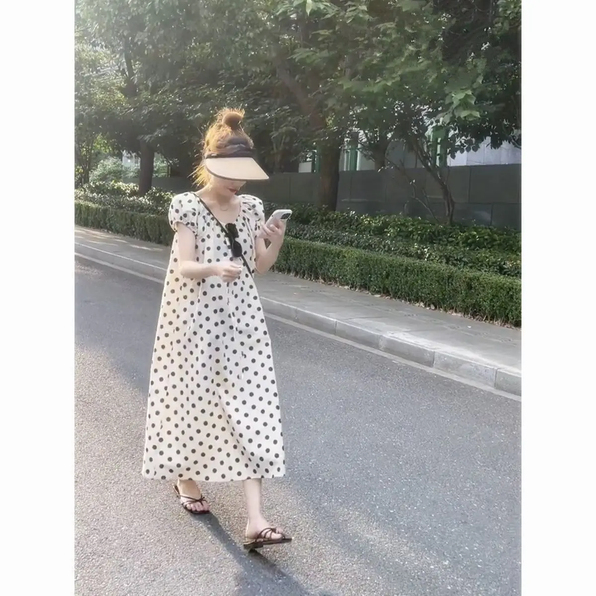 드레스 여성 쉬폰 프릴 레이어드 맥시 스커트 비치 리조트 휴가 편안한 Boho Flowy Light Dreamy Artistic Flare Casual